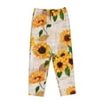 thumbnail image 4 of Fotbe Sunflower 5 Women's Pajama Pants,Sleepwear Pants,Pj Bottoms Drawstring And Pockets-XX-Large, 4 of 9
