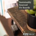 Industrial Pipe Wooden Shelves Restore by Pipe DÉCOR Premium Ponderosa
