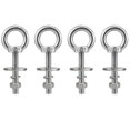 thumbnail image 1 of Eye Bolts QWETRY M8 de acero inoxidable con tuercas, paquete de 4 unidades, 50 mm, 1 of 5