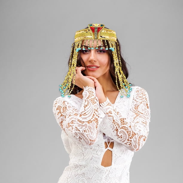 WYLZLKX Diadema Egipcia Con Forma De Serpiente Para Mujer – Accesorio De Disfraz Para Halloween, Carnaval Y Fiestas Temáticas (Talla única 55-60 Cm)