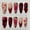 03, variant on 30Pcs Summer Beach Shell Hand-Painted Press-On Nails, 3D Stereoscopic Flower, Butterfly & Heart Design, High-Quality Removable Nail Tips for Women
