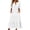 Summer dresses for women-White, variant on Guieoi Summer Dresses for Women 2026 Plus Size Tiered Casual Dress, Short-Sleeve V-Neck Dress with Pockets Blue S