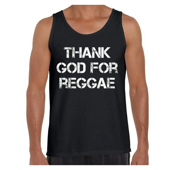 Awkward Styles Thank God for Reggae Tank Top Shirt for Men Christian Mens Tanks Clothes for Men Religious Tanks Christian Birthday Gifts God Shirts Coffee Clothing Thank God for Reggae Mens Shirt
