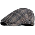 thumbnail image 3 of SikaFu Berets New Autumn Winter Hat Beret Cap for Men Women Plaid Ivy Newsboy Flat Cap Male Female Artist Painter Beret Hat, 3 of 6