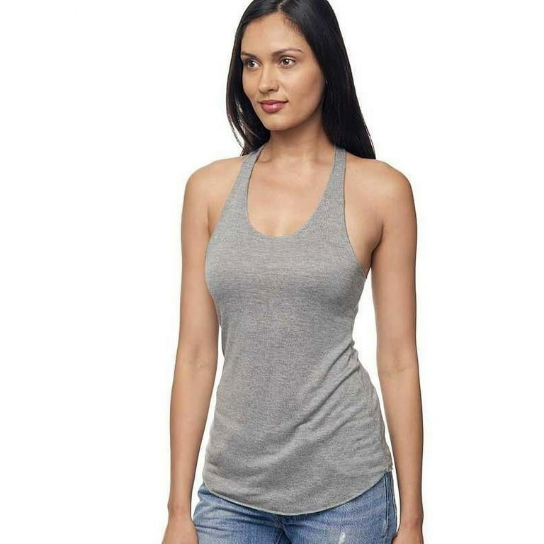 Grey bambou and organic cotton singlet for woman