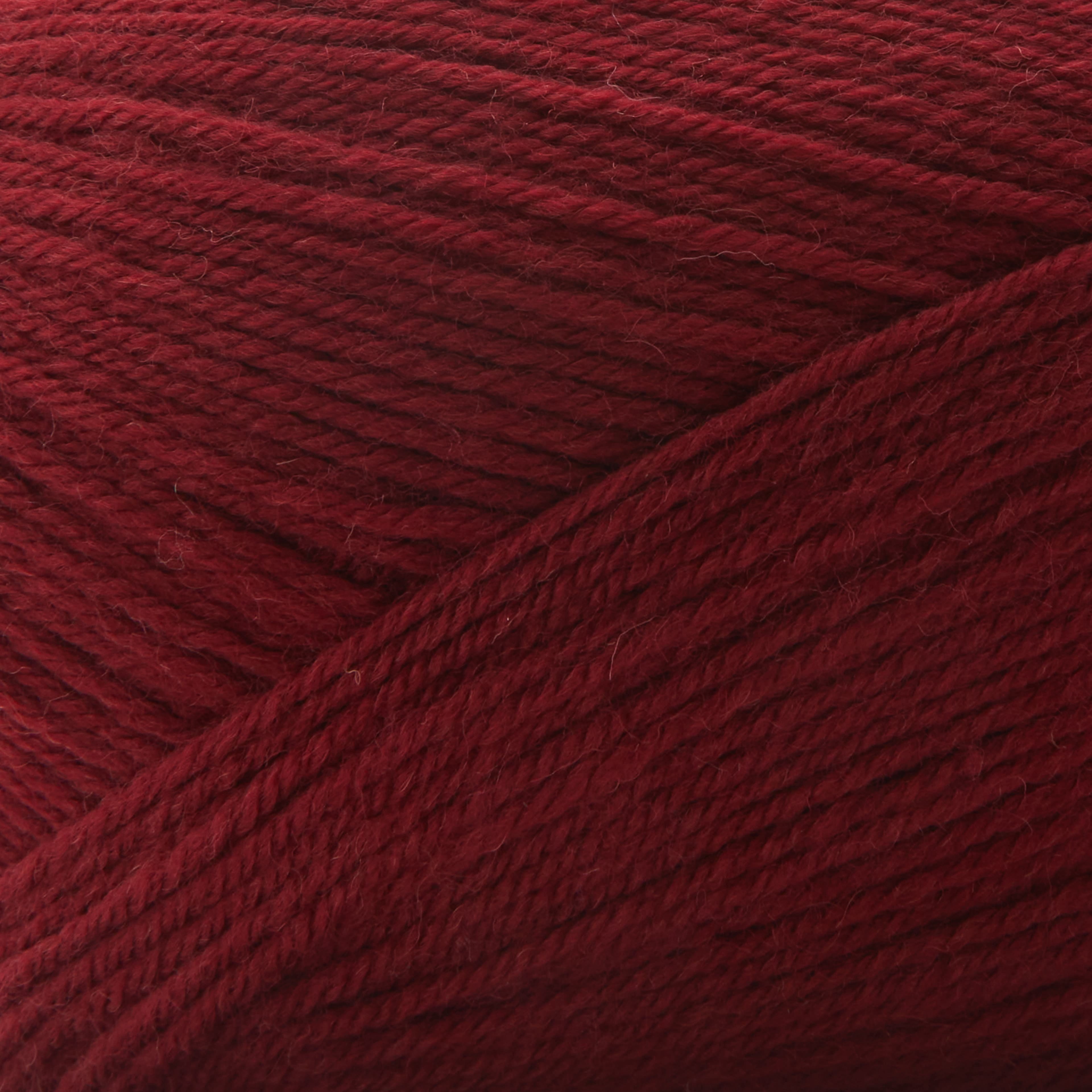 Loops & Threads Rhubarb Luxe Merino Solid Yarn - Light Weight Yarn for Knitting, Crochet, Weaving, Arts & Crafts, 15 Pack