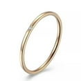 thumbnail image 6 of 1mm Black/Rose Gold/Silver CZ Band Women Stainless Steel Engagement Ring Sz 5-10, 6 of 9