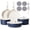 Blue, variant on Caannasweis Detachable Nonstick Cookware Set - Stackable Induction Pots and Pans With Removable Handles, Dishwasher Safe - For RV Camping, Oven and Stovetop Use, 5 Pieces (Green)