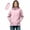 Pink, variant on Enjoytime Rain Jacket Women Waterproof Lightweight Hooded Plus Size Raincoat Packable Outdoor Hooded Windbreaker