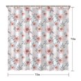 thumbnail image 5 of Pioneer Flower Floral Print Pattern Shower Curtain 72"x72", Bathroom Decorative Shower Curtain Set with 12 Hooks, Waterproof Washable, 5 of 6