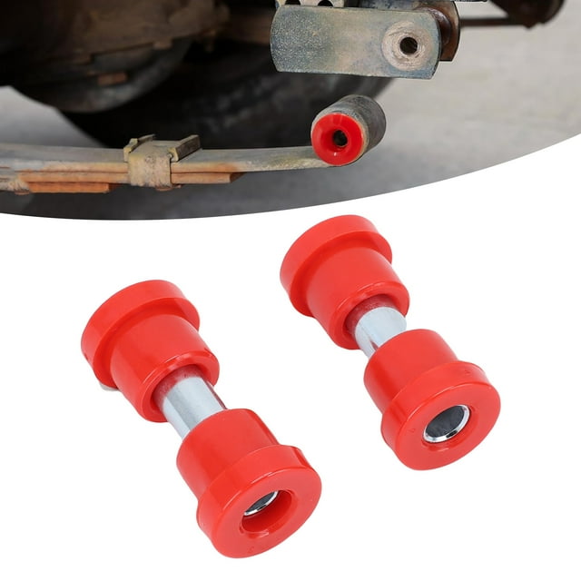 Cart Spring Bushing Kit Leaf Spring Shackle Bushing Sleeves Replacement for DS 1981 Onwards EZGO TXT Medalist 1994 Onwards with 6 Bushings 12 Sleeves Polyurethane Material