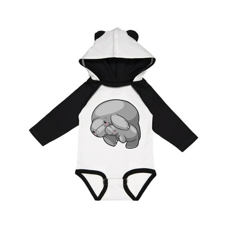

Inktastic Cute Manatee Family Gift Baby Boy or Baby Girl Long Sleeve Bodysuit