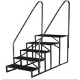thumbnail image 1 of 2 Step RV Stairs, RV Steps with Handrail & Anti-Slip Panel - 660lb Capacity Portable Alloy Steel Ladder for Easy Access to RVs, Hot Tubs, and Travel Trailers, 1 of 9