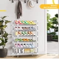 thumbnail image 3 of Zapatera Organizador Tubular 6 Niveles Resistente Portatil Elly Decor FK-M20P5-BK, 3 of 7