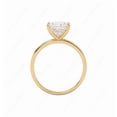 thumbnail image 2 of Cora Jewellery 2CT Heart Moissanite Simple Solitaire Engagement Ring For Women, 14K Yellow Gold, 2 of 5