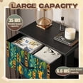 thumbnail image 2 of Beach Dresser for Bedroom with 4 Storage Drawers Drink Bar Decor Tropical Flowers Palm Wooden Carved Dressers Chest of Drawers Steel Framed Fabric Closet Organizers for Entryway Beach Lover Gifts, 2 of 8