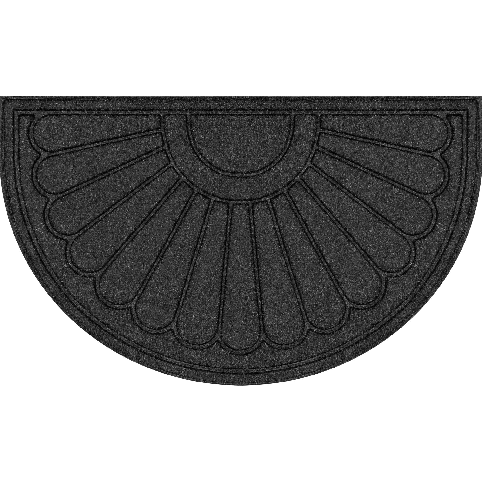 Mainstays Sunburst Utility Door Mat, Gray, 18x30 Inches