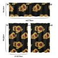 thumbnail image 5 of Farmhouse Bohemian Curtains 36 Inch Short - 3 Panel Floral Vintage Set with Rustic Botanicals, Rod Pocket, 5 of 5