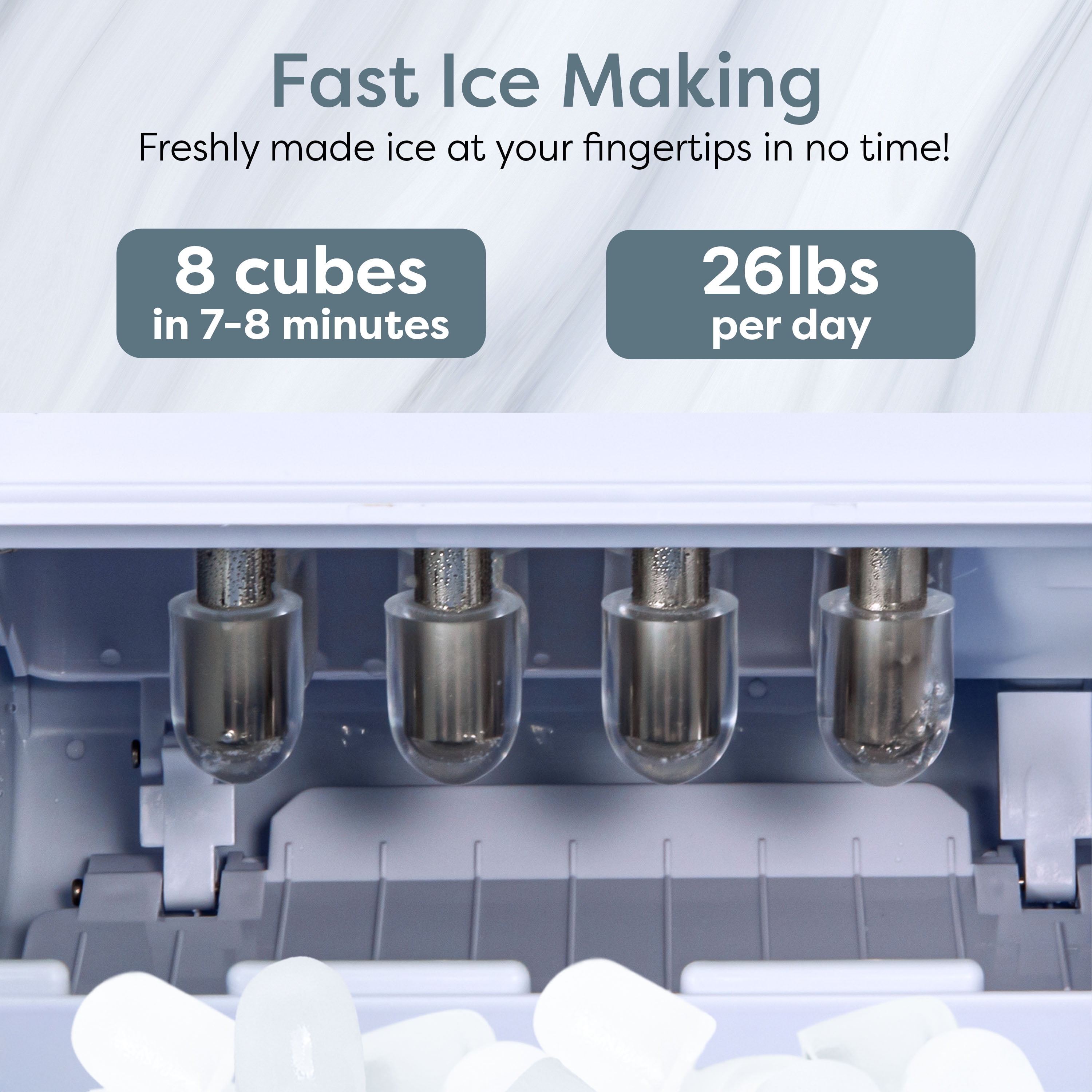Igloo Countertop Ice Maker, Automatic Self-Cleaning Ice Maker Machine with Ice Basket and Scoop, Pink