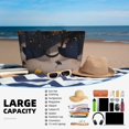 thumbnail image 5 of Balery Elegant Lady With Hat Beach Travel Bag - Water-Resistant, Large Capacity Lightweight Tote with 7 Pockets for Women and Men - Perfect for Beach, Pool, Gym, and Travel, 5 of 7