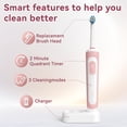 thumbnail image 2 of JUUTREN Electric Toothbrush for Adults,Sonic Rechargeable Travel Toothbrush With 2-Minute Smart Timer,IPX8 Waterproof,70-Day Battery Life,3 Modes,3 Brush Heads, 2 of 8