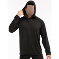 thumbnail image 5 of FOCUSSEXY Men Hoodies Shirts Long Sleeve Casual Sweatshirts Lightweight Moisture Wicking T-Shirt Hooded Performance Lightweight Crew Neck Tee Pullover Sweatshirt, 5 of 8