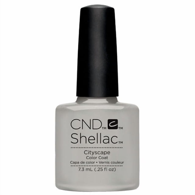 Esmalte de Uñas en Gel CND Shellac Color Gris/Plateado 0.25 fl oz
