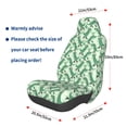 thumbnail image 2 of Picia Dinosaurs on Roller Skater Print Waterproof Sweating Car Seat Cover for Post Gym Workout, Running, Beach and Hiking, Universal Fit Anti-Slip Bucket Seat Protector, 2 of 5