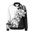 thumbnail image 5 of LOVZFMLL Vestes pour Femmes Sweat à Manches Longues avec Fermeture Éclair Veste Décontractée Tricotée Épaisse de Baseball, 5 of 5