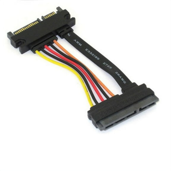 22 Pin Male to 22 Pin Female SATA III Extension Cable 5 Inches