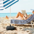 thumbnail image 5 of Gymax Patio Fillable Umbrella Base Stand Water & Sand Filled Weighted Market Pole 1.5'', 5 of 10