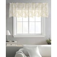thumbnail image 5 of Yellow Branch Valance Curtains for Kitchen/Living Room/Bathroom/Bedroom Window, Spring Summer Pastoral Botanical Aesthetics Rod Pocket Small Topper Half Short Window Curtains Sheer Scarf 42"x12", 5 of 8