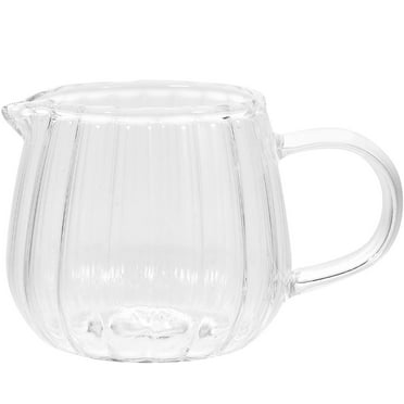 Clear Coffee Mug Glass Syrup Dispenser Milk Pitcher Cup Creamer