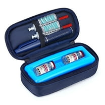 SUNMON Insulin Vials Cooler Travel Case - TSA Approved Diabetic Vial Cooling Medical Bags with Protective Ice Brick, Refrigerated Diabetes Supplies Organizer, Small Bottle Carrying Storage(Blue)