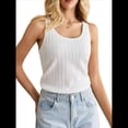 thumbnail image 3 of Camisetas Sin Mangas para Mujer, de Punto, con Cuello en U, Básicas e Informales de Verano. XS, 3 of 9