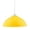 Yellow, variant on Industrial Pendant Lights Black Metal Finish Shade with Wire and Chain,1-Light Vintage Style Hanging Lighting - Yellow