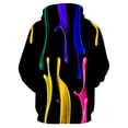 thumbnail image 4 of Stamzod Fashion Gradient Printed Black Hoodie Men Long Sleeve Hooded Sweatshirts with Pockets Casual Loose Workout Hoodies for Men Yellow D M, 4 of 4