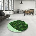 thumbnail image 3 of Ahgly Company Indoor Rectangle Patterned Stoplight Go Green Area Rugs, 7' x 10', 3 of 6
