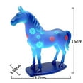 thumbnail image 5 of Linterna Figura de caballo moderna, luz nocturna, acogedora, adorno decorativo para dormitorio y sala de estar (azul, 1 unidad) JASKFLY, 5 of 5