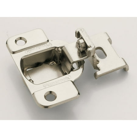 1/4 in (6 mm) Overlay Matrix Concealed Nickel Hinge - 2 Pack
