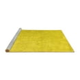 thumbnail image 2 of Ahgly Company Machine Washable Indoor Rectangle Abstract Yellow Contemporary Area Rugs, 8' x 10', 2 of 4