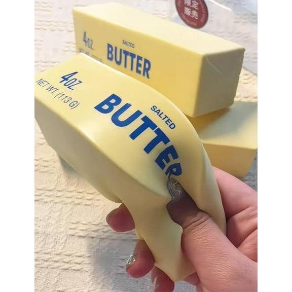 Clearance Butter Stick Squishies Toys Under $10, Soft Slow Rebound Squishies, Like Real Butter Sticks, Stress Relief Family Squishies Toys, Fidget Toys Suitable for Any Age Decompression