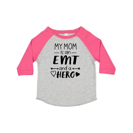 

Inktastic My Mom is an EMT and a Hero Gift Toddler Boy or Toddler Girl T-Shirt