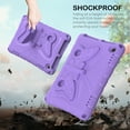 thumbnail image 4 of for Amazon Kindle Fire HD8 / HD8 Plus 2024/2022/2020 Case for Kids with 90° Rotatable Folding Butterfly Stand Shoulder Strap Cover Heavy Duty Protection for HD8 / HD8 Plus 2024/2022/2020, Lightpurple, 4 of 6