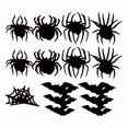 thumbnail image 2 of Pegatinas de pared de murciélago de Halloween, calcomanías creativas, decoración de arte de pared moderno con luz para 30 piezas, 2 of 9