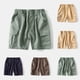 thumbnail image 4 of Odeerbi 3-9 Años Niños Bermudas de Algodón Pantalones Cortos de Verano de Color Sólido Con Bolsillos, 4 of 4