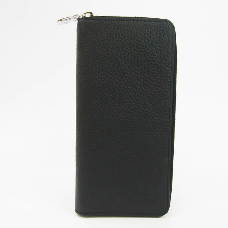 Louis Vuitton Noir Taurillon Leather Zippy Wallet Vertical
