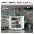 thumbnail image 4 of KeLiang Steel Storage Cabinet Office Cabinet with Shelves and 2 Doors,White Metal Storage Cabinet, Locking Small Metal Cabinet,Steel Counter Cabinet with Lock for Garage Home Office Pantry, 4 of 6