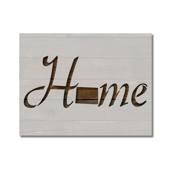 Colorado State Stencil Home Love Template Reusable 8.5 x 11 for Painting on Walls, Wood, Etc. By Stencilville