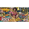 thumbnail image 3 of Durrey, Laurent 24x14 Black Modern Framed Museum Art Print Titled - Chicago blues, 3 of 5
